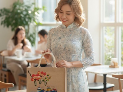 Túi Đay Vẽ Tay Hải Phòng – Phụ Kiện Du Xuân Không Thể Thiếu 2026